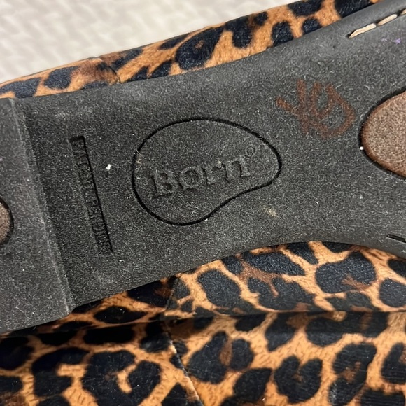 Born Animal Leopard Print Womens Ankle Boots Size 7.5 M NEW - Picture 8 of 10